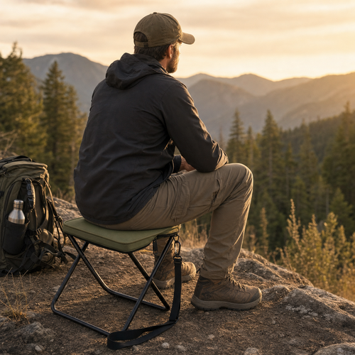 Foldable Backpack Stool