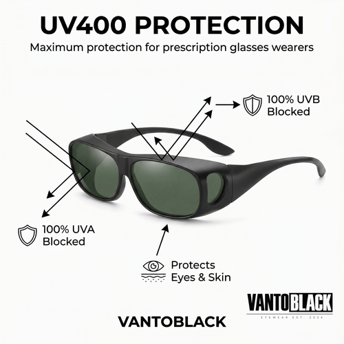VantoBlack Mens Fit Over Sunglasses