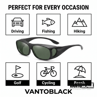 VantoBlack Mens Fit Over Sunglasses