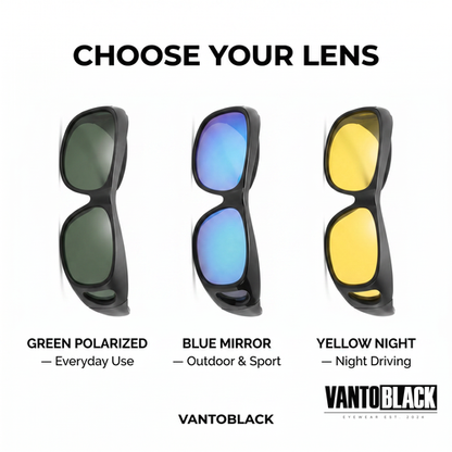 VantoBlack Mens Fit Over Sunglasses