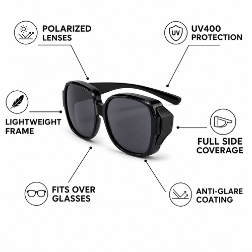 VantoBlack Ladies Fit Over Sunglasses