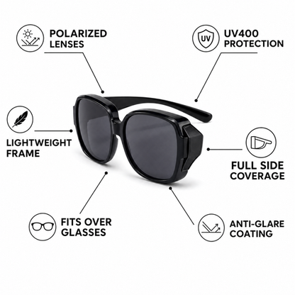 VantoBlack Ladies Fit Over Sunglasses